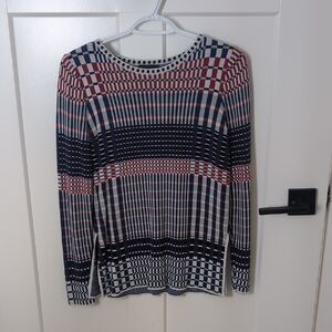 Colorful Geometric Long Sleeve Top